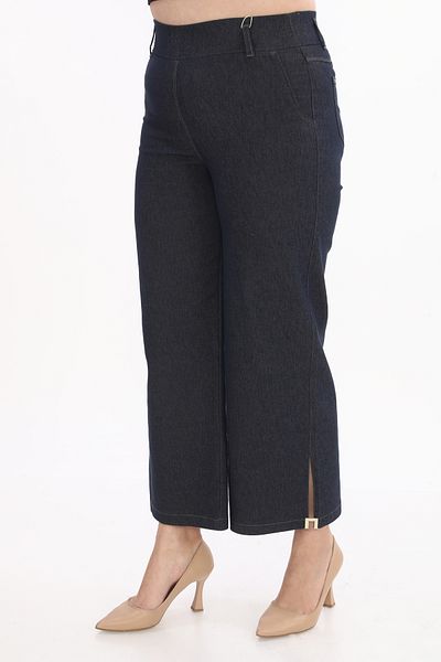 EXİTLİNE Women's Summer Jeans Navy Blue Trousers