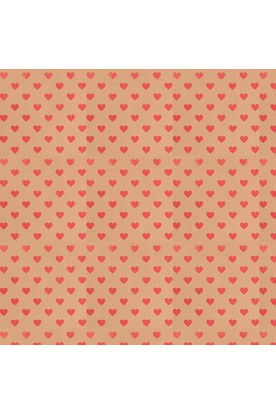 HDF PAZARLAMA 10 Pcs 100X140 Heart Patterned Gift Wrapping Paper