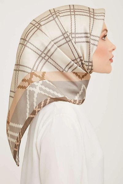 Armine Sura Pure Silk Scarf 9040D(S) (Nostalji̇ Sura) - 33