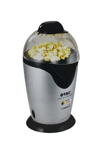Orbit Popcorn Maker with Countertop Base, 1200W, Black/Silver