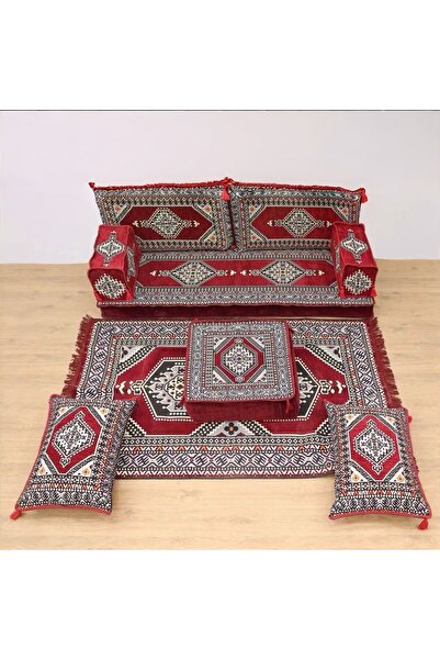 mdhomecarpet Şark Köşesi Takımı %100 Yerli Üretim | Özel Dokuma Kumaş | 10 cm...