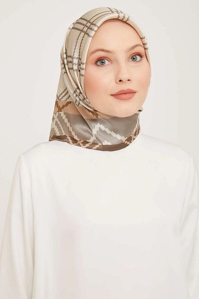 Armine Sura Pure Silk Scarf 9040D(S) (Nostalji̇ Sura) - 33