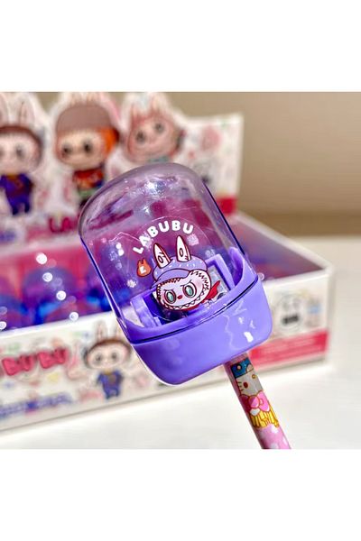 synshop Labubu Pencil Sharpener Pencil Sharpener with 2 Compartment Chamber