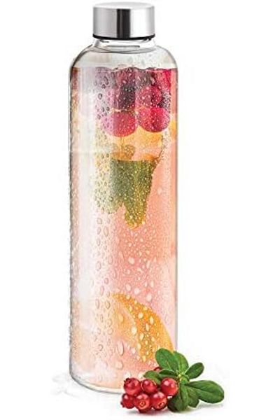 TREO by Milton Clarion Borosilicate Glass Water Bottle, 1000 ml