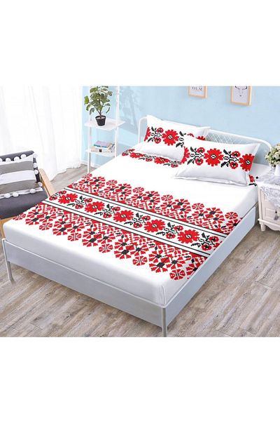 OEM Bed cover with elastic and 2 pillowcases, finet fabric, 2-person bed, 180x200cm