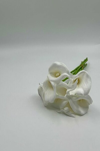 Massaltay Pachet de 8 aranjamente de flori umede albe cu aspect realist – ara...