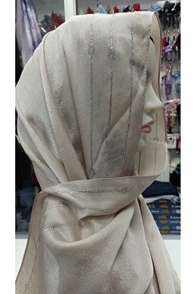 hilalay Bej Taşlı Abiye Şal