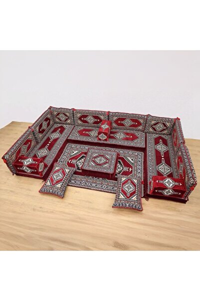 mdhomecarpet Şark Köşesi Takımı %100 Yerli Üretim | Özel Dokuma Kumaş | 10 cm...