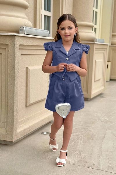 Amur Costum pentru fete Pantaloni scurți și vestă