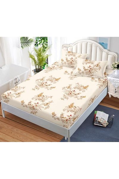 OEM Bed cover with elastic and 2 pillowcases, finet fabric, 2-person bed, 180x200cm