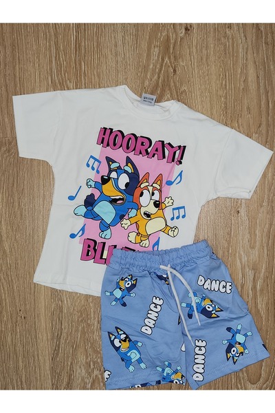 Butik KIZ ÇOCUK BLUEY ŞORTLU TAKIM