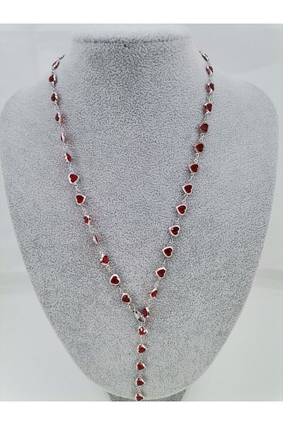 Hobimos Heart Stone Y Necklace