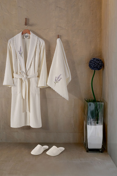 MARİBOR Rayna - Kadın Bambu Bornoz Serisi - 3 Parça