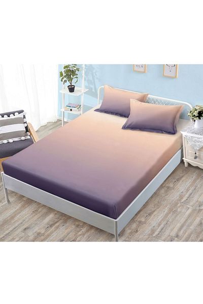 OEM Bed cover with elastic and 2 pillowcases, finet fabric, 2-person bed, 180x200cm