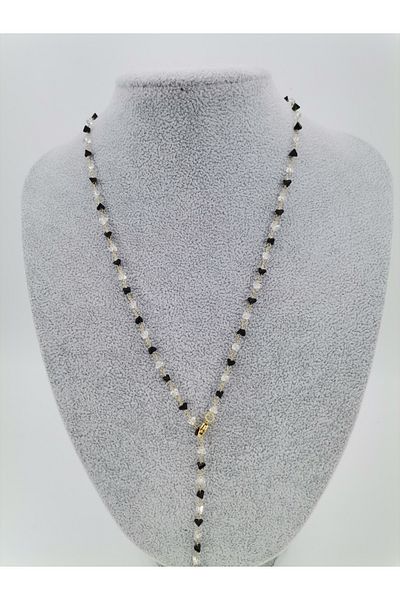 Hobimos Stoned Y Necklace - Non-Tarnish Y Necklace