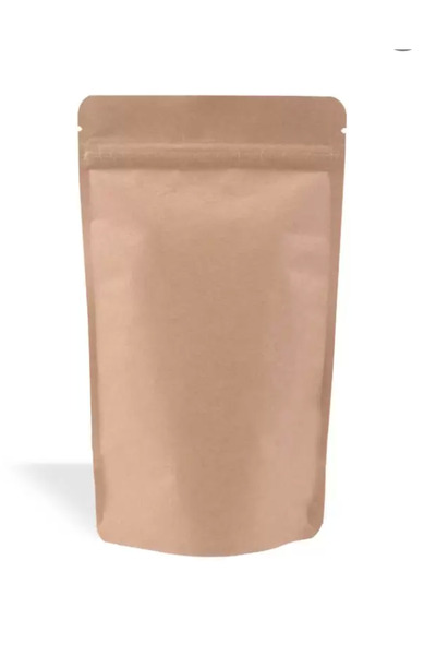 DOYPACK KRAFT ALÜMİNYUM KİLİTLİ DOYPACK 13*22,5 - 250 GR - 50 ADET