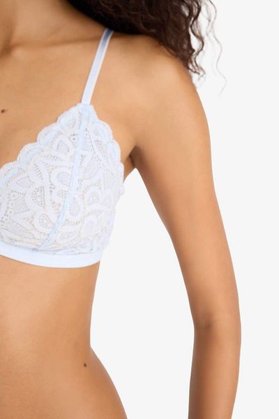 DeFacto Sutien triunghiular fără dantelă argintie, fără căptușeală, fără sârmă-Fall in Love F5037AX25HS