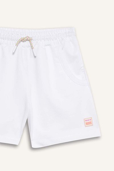 DeFacto Girl's Flexible Waisted White Shorts E6593A825Hs