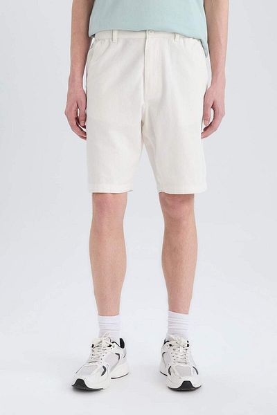 DeFacto 100% Cotton Regular Fit Bermuda Shorts E1716Ax25Sm