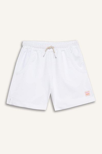 DeFacto Girl's Flexible Waisted White Shorts E6593A825Hs
