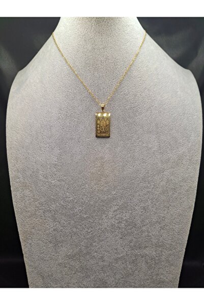 Han Ticarethane Altın Renk Tarot Kart Model Akrep Burcu Çelik Kolye