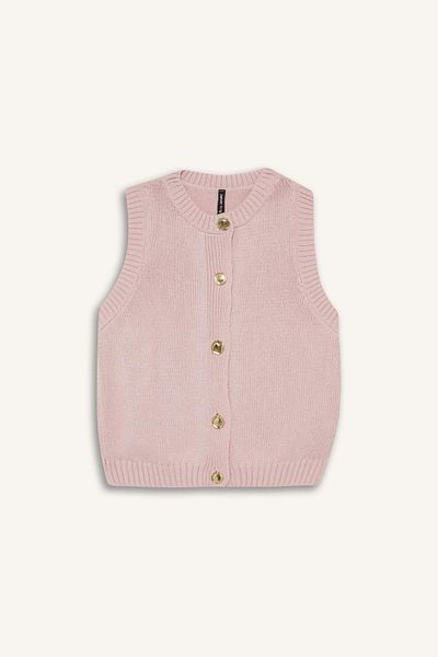 DeFacto Relax Fit Buttoned Knitwear Sweater F7162Ax25Hs