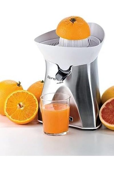 STOREMAX Mu-Artshop Spremi Metal Citrus Juicer 0407/00 - 60 Watt, Protection Cover, Anti-Drip