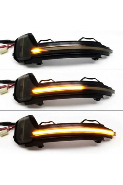 Xenon Bright Set de 2 semnalizatoare LED dinamice pentru oglinzi VW Tiguan MK2, Touareg MK3