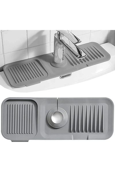 STOREMAX Sellbuystore Elastic Faucet Mat Water Holder Organizer Non-Slip Base Organizer Kitchen 1053513