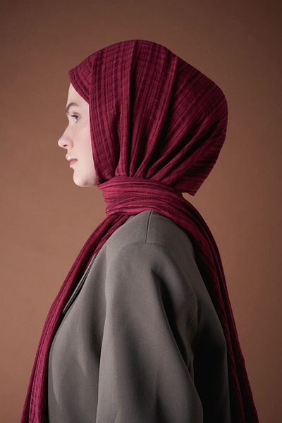 Modakaşmir Misto Cotton Series Shawl - Red