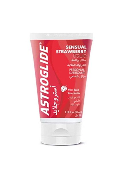 ASTROGLIDE مُزلق برائحة الفراولة - 35 مل