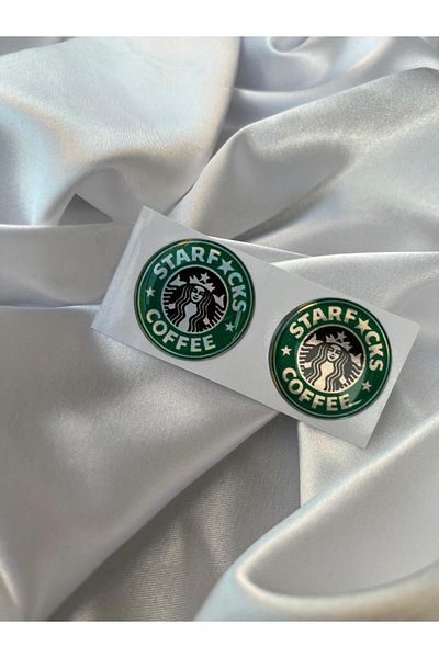 CEBECİOTO Starbucks Drop Hologram Plate Pulu 2 Pcs Sticker Auto-Moto Accessories