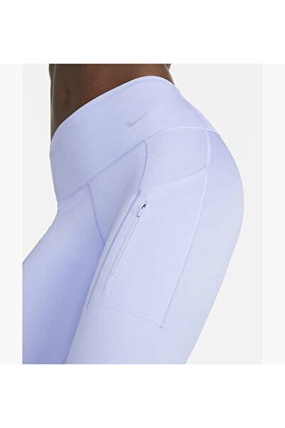 Nike Women's Cropped Training Legging Purple tayt