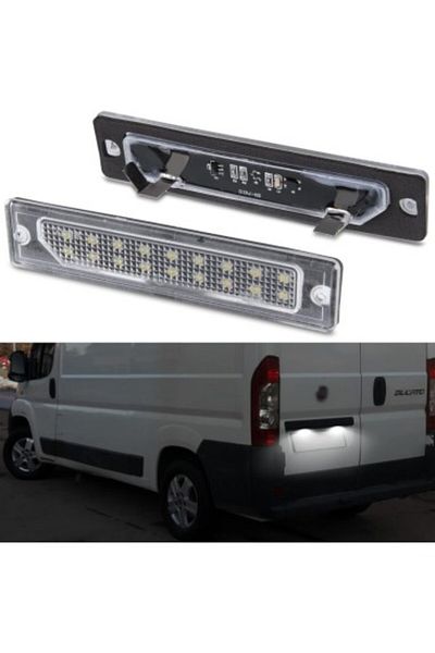 Xenon Bright Set de lampă LED dedicată pentru numărul de înmatriculare, pentru Citroen Jumper, Peugeot Boxer, Fiat Ducato, Maserati Ghibli
