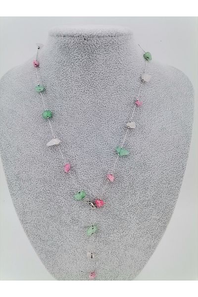Hobimos Stoned Y Necklace - Non-Tarnish Y Necklace