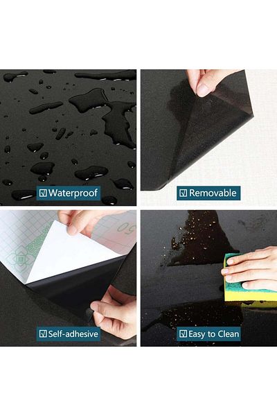 VEELIKE glitter wallpaper, black, vinyl, 40 x 900 cm
