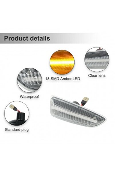 Opel Σετ 2 LED φλας Opel Astra J, K, Insignia B, Zafira C, Crossland X, Grandland X - BTLL-309