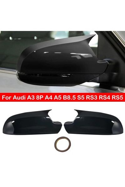 Xenon Bright Set capace oglindă retrovizoare în stil Batman pentru AUDI A3, A4, A5