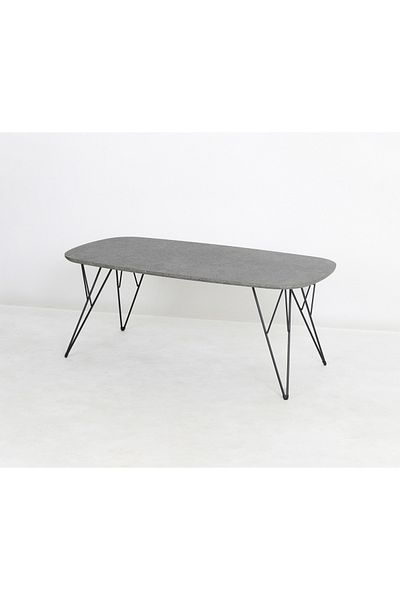 TrentonGCC Modern Oval Coffee Table 110x60x45 cm – Multi-Purpose Center Table