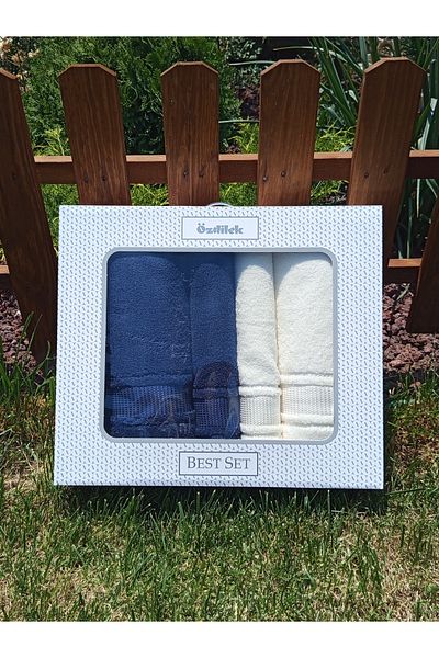 Özdilek Özdilek 4 Piece Colourist Best Set (Turkish Bath Set) 100% Cotton