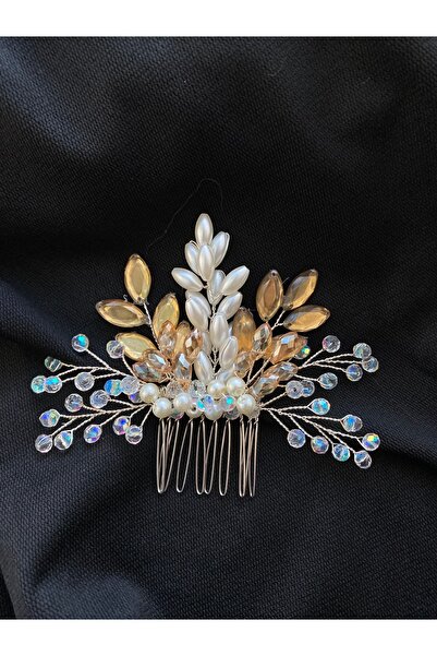 ERYA aksesuar Coroană de mireasă cu perle și pietre de cristal Accesoriu pent...