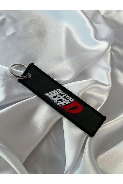 CEBECİOTO Initial Japan Double Sided Different Print Woven Motor-Car Keychain