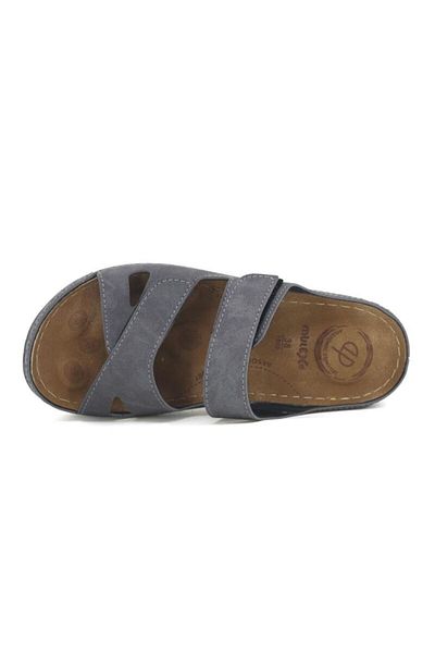 MULEX Women's 1801 Double Velcro Monta Boxed Daily Slippers Smoked