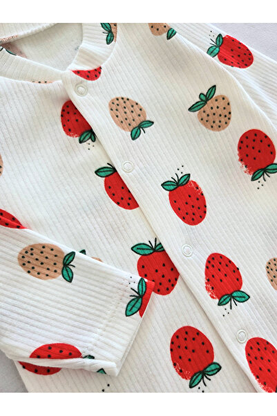 GizaKids 100% Cotton Baby Girl Booties Jumpsuit