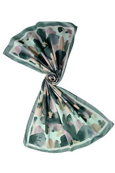 mim eşarp Vav Silk Soft Cotton Shawl 75X190 cm - Floral Pattern