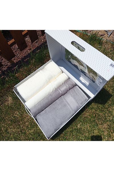 Özdilek Özdilek 4 Piece Colourist Best Set (Turkish Bath Set) 100% Cotton