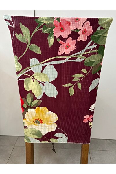 MADAME DECO Sandalye Kılıfı Örtüsü Yüksek Kalite Esnek Dijital Baskili Sandalye Kılıfı 6 Adet Model 6