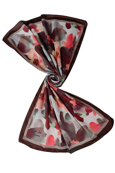 mim eşarp Vav Silk Soft Cotton Shawl 75X190 cm - Floral Pattern