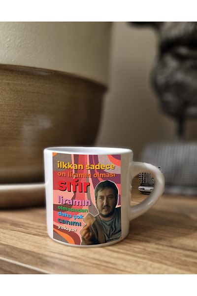 DİLAHOME İlkkan Only 10 Lira Be a Mug Cup – Humorous Replica Gift
