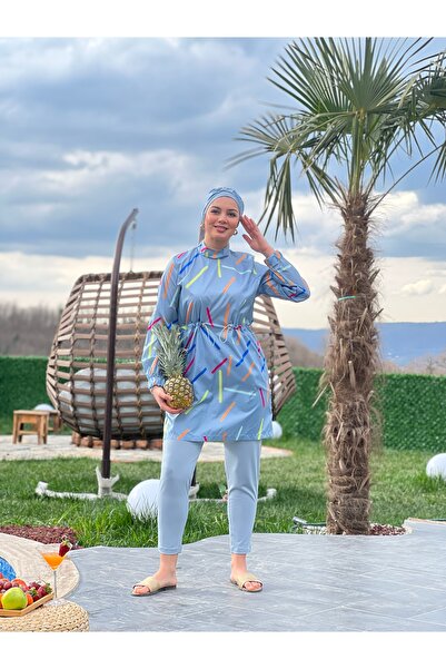 Butik Kardelen Camelya New Season Hijab μαγιό 10040